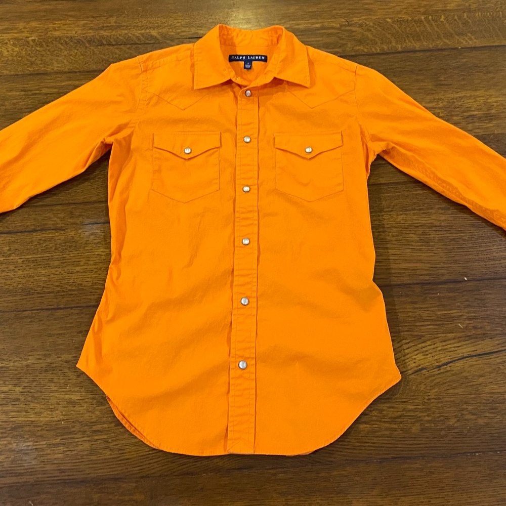 Ralph Lauren orange button down